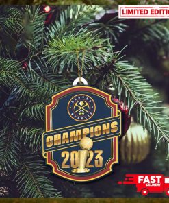 Denver Nuggets NBA Finals Champions 2023 Christmas Tree Decorations Ornament