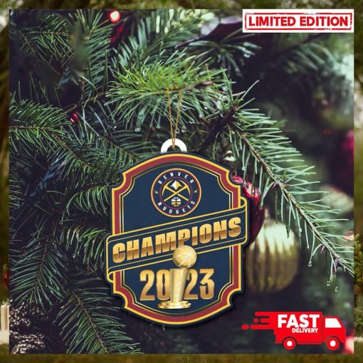 Denver Nuggets NBA Finals Champions 2023 Christmas Tree Decorations Ornament