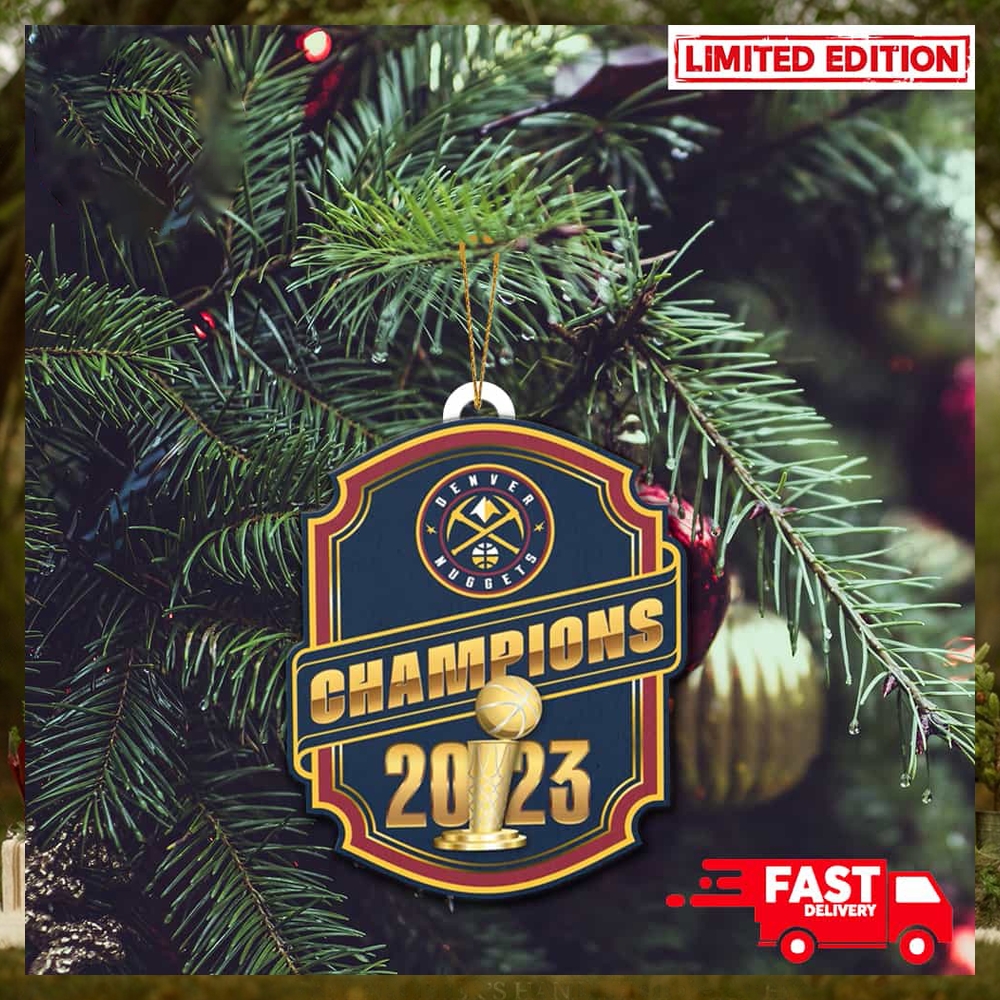 Denver Nuggets NBA Finals Champions 2023 Christmas Tree Decorations Ornament Denver Nuggets NBA Finals Champions 2023 Christmas Tree Decorations Ornament