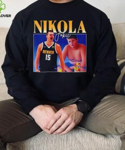 Denver Nuggets Nikola Jokic now and young signature shirt