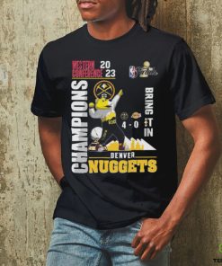Denver Nuggets Rocky the Mountain Lion Western Conference 2023 Champions Bring It In shirt