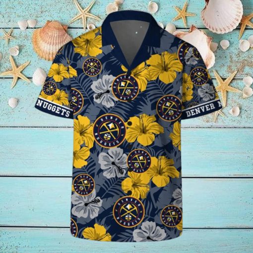 Denver Nuggets Team NBA Hawaii Set Hawaiian Shirt And Beach Short For Fans