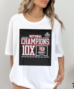 Denver Pioneers Ncaa Men’s ICE Hockey National Champions 10x Shirt