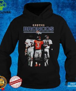 Denver broncos 7 john elway 3 russell wilson 18 peyton manning signatures hoodie, sweater, longsleeve, shirt v-neck, t-shirts