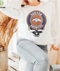 Denver broncos football skull T hoodie, sweater, longsleeve, shirt v-neck, t-shirt