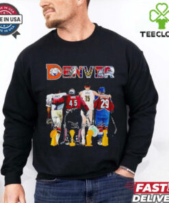 Denver sports Elway Ward Jokic and MacKinnon signatures shirt