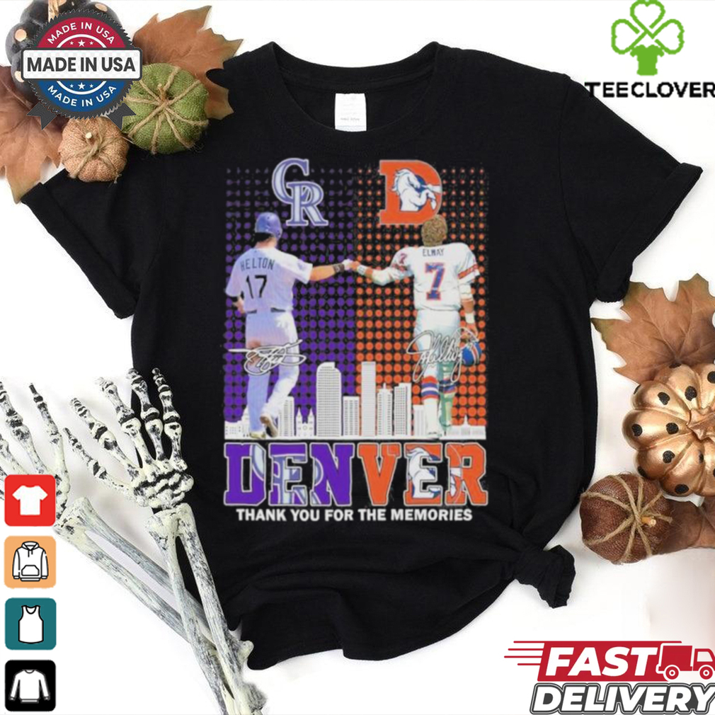 Denver – Rockies x Broncos Thank You For The Memories T Shirt Denver – Rockies x Broncos Thank You For The Memories T Shirt