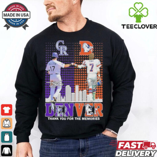 Denver – Rockies x Broncos Thank You For The Memories T Shirt
