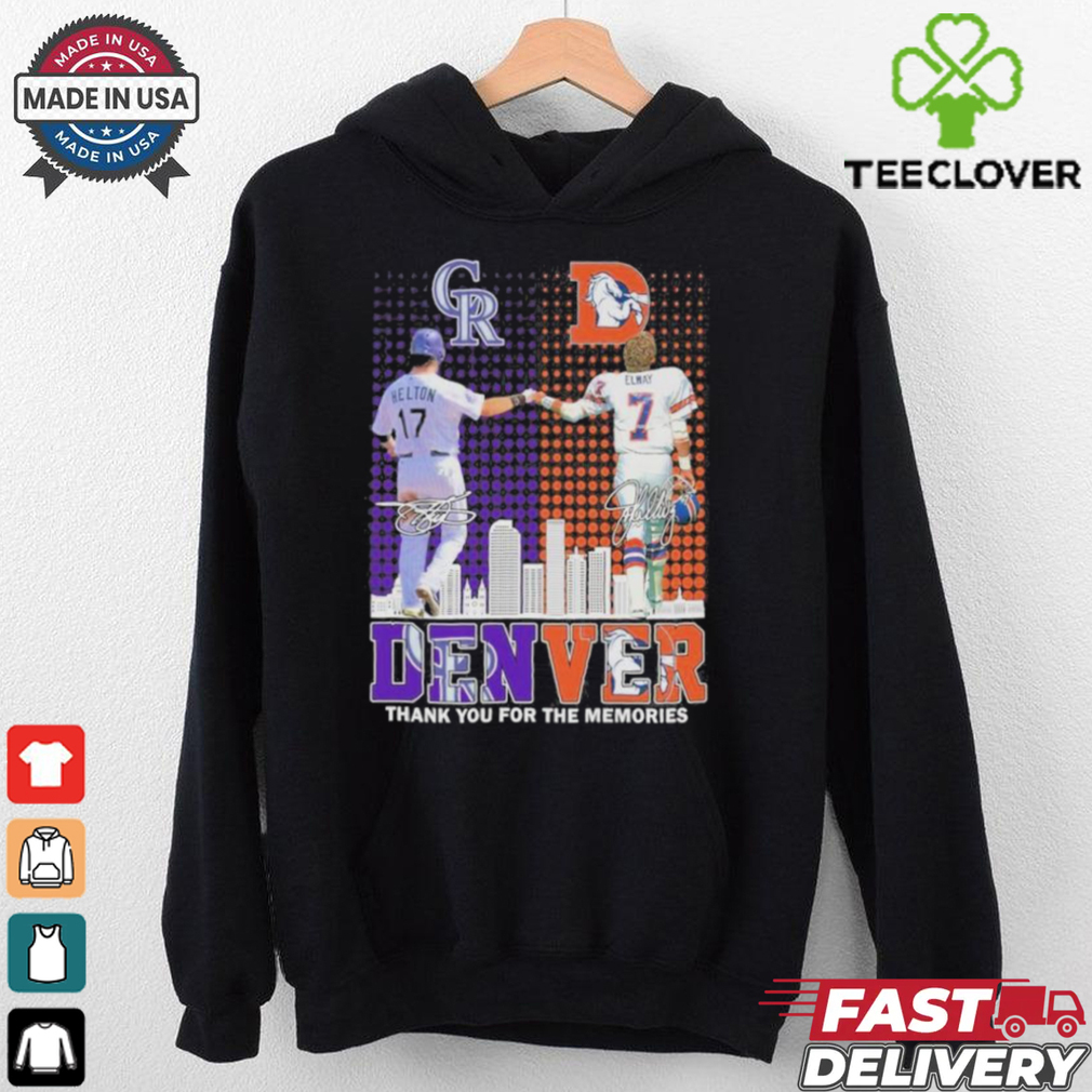 Denver – Rockies x Broncos Thank You For The Memories T Shirt Denver – Rockies x Broncos Thank You For The Memories T Shirt