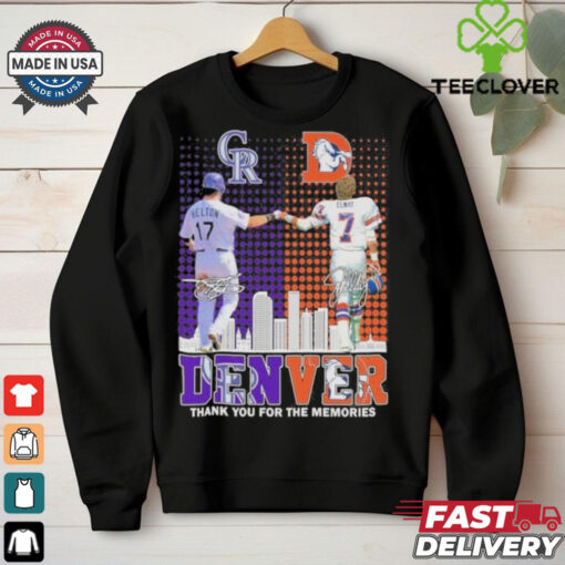 Denver – Rockies x Broncos Thank You For The Memories T Shirt
