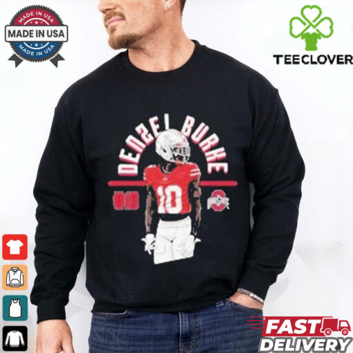 Denzel Burke #10 Ohio State Buckeyes T shirts