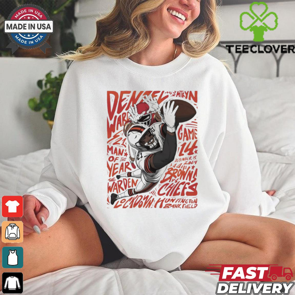 Denzel Ward Cleveland Browns Football man of the year shirt Denzel Ward Cleveland Browns Football man of the year shirt