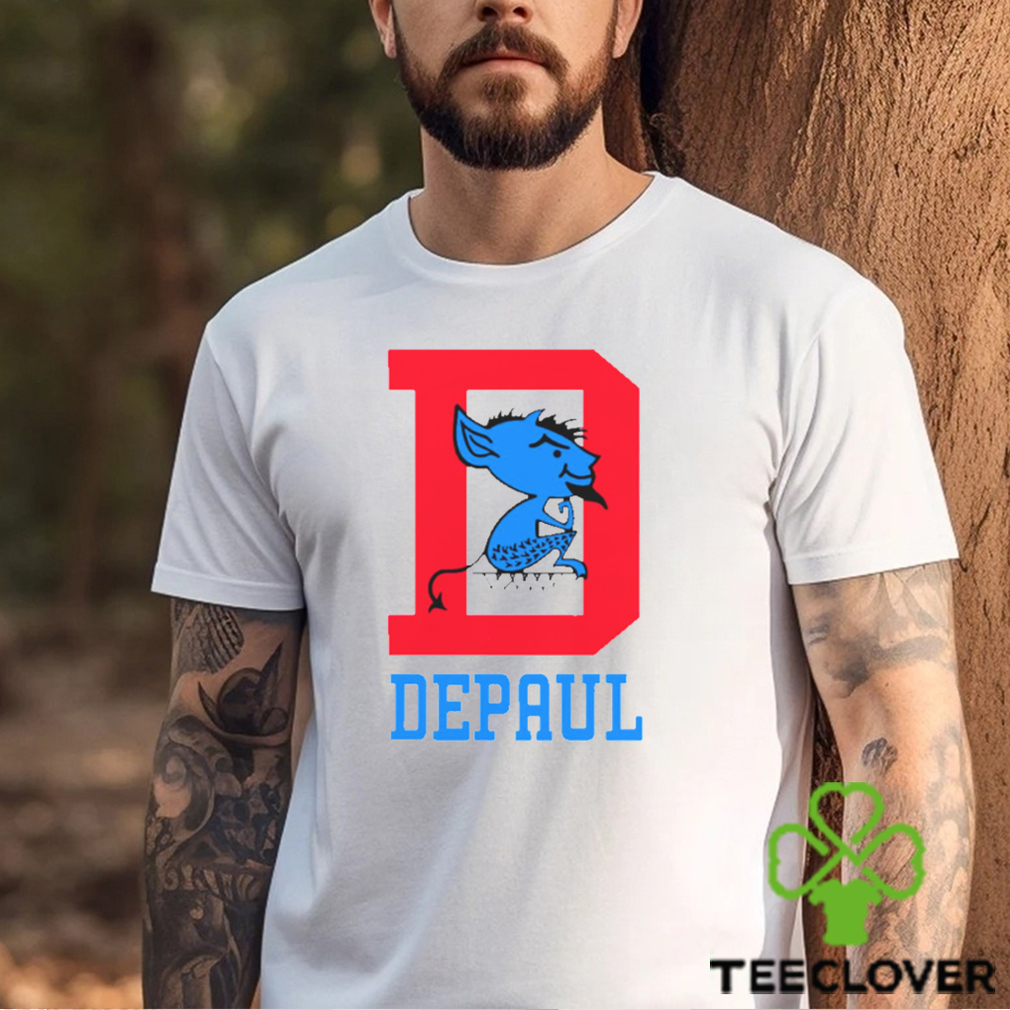 Depaul Design With Mascot And Traditional D shirt Depaul Design With Mascot And Traditional D shirt