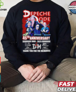 Depeche Mode Rock Band 45th Anniversary 1980 2025 Thank You For The Memories T Shirt