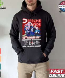 Depeche Mode Rock Band 45th Anniversary 1980 2025 Thank You For The Memories T Shirt