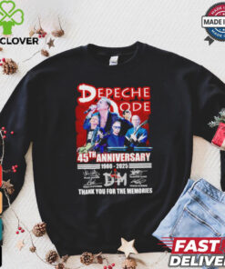 Depeche Mode Rock Band 45th Anniversary 1980 2025 Thank You For The Memories T Shirt