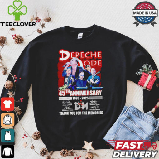 Depeche Mode Rock Band 45th Anniversary 1980 2025 Thank You For The Memories T Shirt