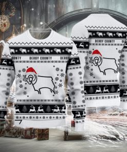 Derby County Exclusive Efl Logo Team Ugly Christmas Sweater For Fans Gift Unisex Sweatshirt