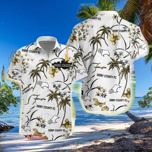 Derby County Hawaiian Shirt Custom Name Trending For Men Women Gift Summer