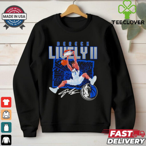 Dereck Lively Dallas Mavericks shattered signature shirt