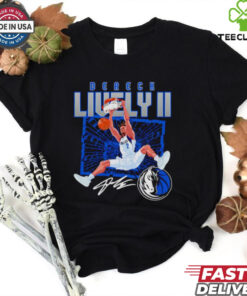 Dereck Lively Dallas Mavericks shattered signature shirt