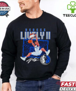 Dereck Lively Dallas Mavericks shattered signature shirt
