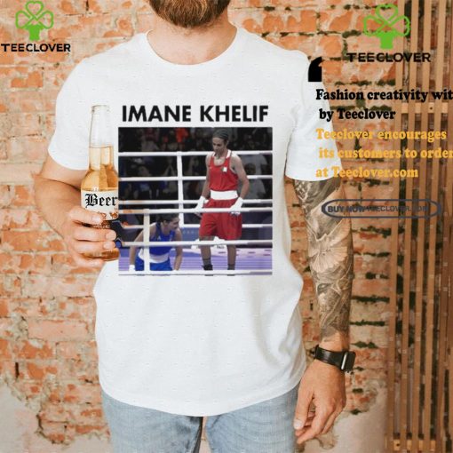 Derek Brunson Wearing Imane Khelif Shirt