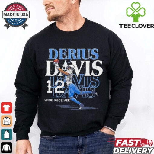 Derius Davis 12 Los Angeles Chargers Football catch shirt