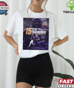 Derrick Henry Baltimore Ravens NFL 15 Total Touchdowns Single Season Franchise Record Signature Poster t shirt