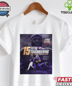 Derrick Henry Baltimore Ravens NFL 15 Total Touchdowns Single Season Franchise Record Signature Poster t shirt
