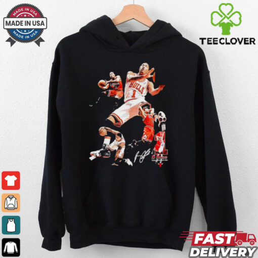 Derrick Rose Chicago Bulls Basketball signature vintage hoodie, sweater, longsleeve, shirt v-neck, t-shirt