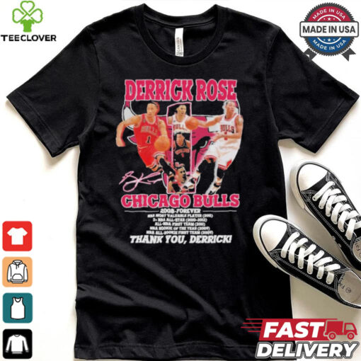 Derrick Rose Chicago Bulls NBA Most Valuable Player 2008 Forever Thank You T Shirt