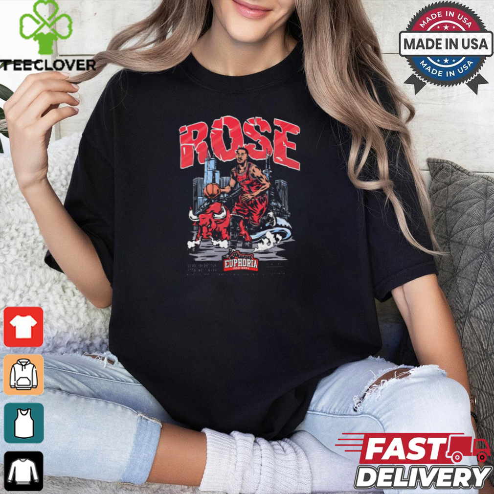 Derrick Rose Chicago Bulls Planet Euphoria Artwork t shirt Derrick Rose Chicago Bulls Planet Euphoria Artwork t shirt