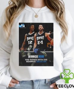 Derrick Rose Has Signed With The Memphis Grizzlies Tee Shirt 2 Derrick Rose Has Signed With The Memphis Grizzlies Tee Shirt
