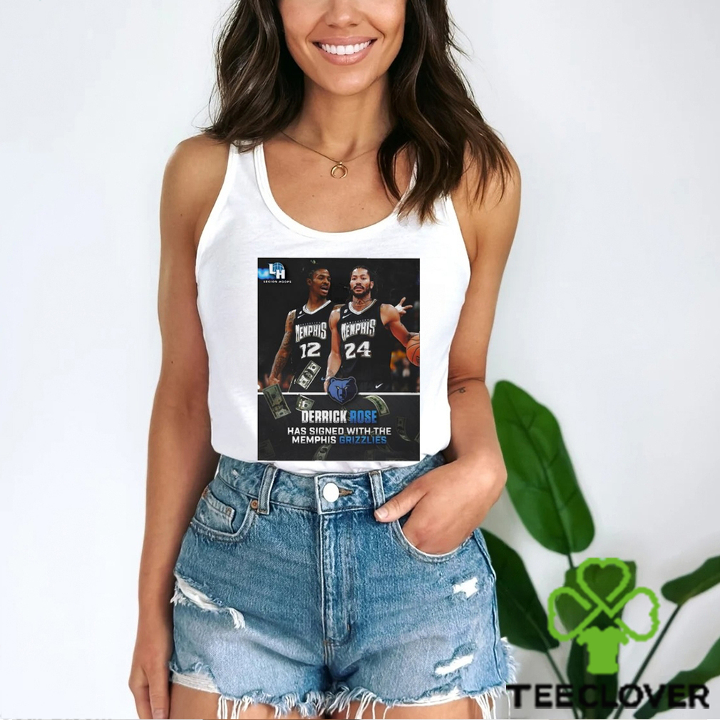 Derrick Rose Has Signed With The Memphis Grizzlies Tee Shirt Derrick Rose Has Signed With The Memphis Grizzlies Tee Shirt