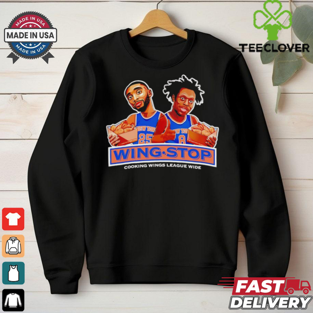 Derrick Rose and OG Anunoby wing stop cooking wings league wide shirt Derrick Rose and OG Anunoby wing stop cooking wings league wide shirt