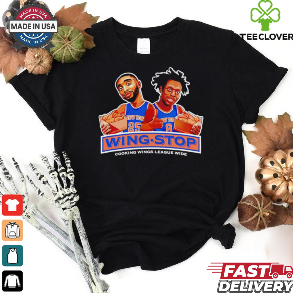 Derrick Rose and OG Anunoby wing stop cooking wings league wide shirt Derrick Rose and OG Anunoby wing stop cooking wings league wide shirt