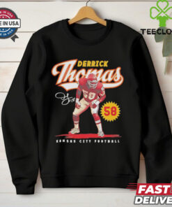 Derrick Thomas #58 Kansas City Chiefs Football script signature shirt