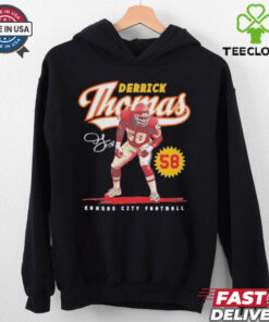 Derrick Thomas #58 Kansas City Chiefs Football script signature shirt