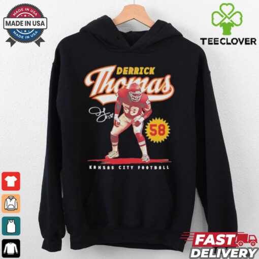 Derrick Thomas #58 Kansas City Chiefs Football script signature shirt