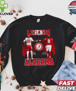 Derrick Thomas and Julio Jones Legends Alabama Crimson Tide signatures shirt