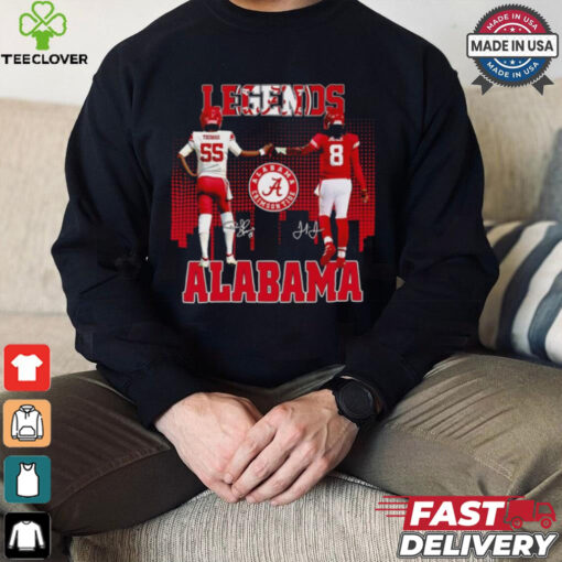 Derrick Thomas and Julio Jones Legends Alabama Crimson Tide signatures hoodie, sweater, longsleeve, shirt v-neck, t-shirt