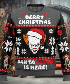 Derry Christmas Pennywise the Clown Ugly Christmas Sweater