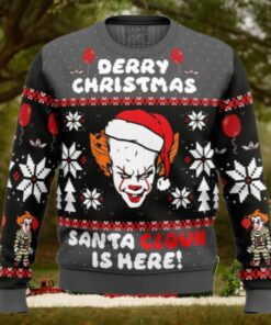 Derry Christmas Pennywise the Clown Ugly Christmas Sweater