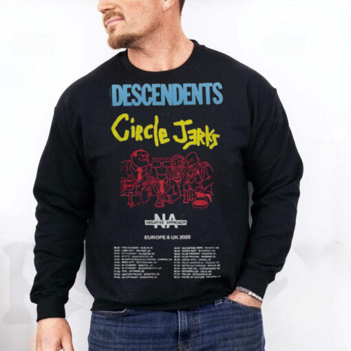 Descendents Circle Jerks Europe And UK Tour 2025 Hoodie Shirt