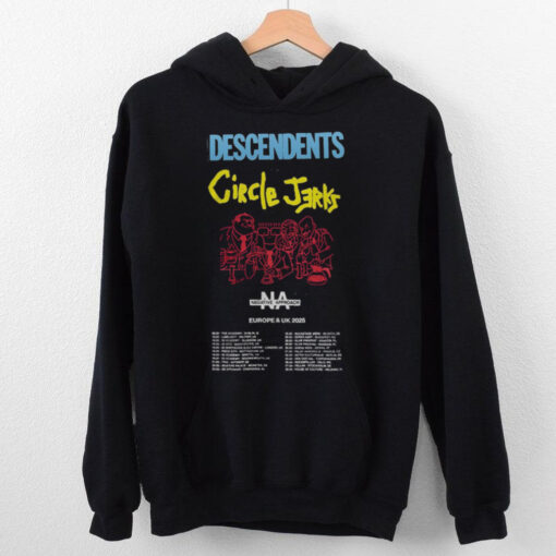 Descendents Circle Jerks Europe And UK Tour 2025 Hoodie Shirt