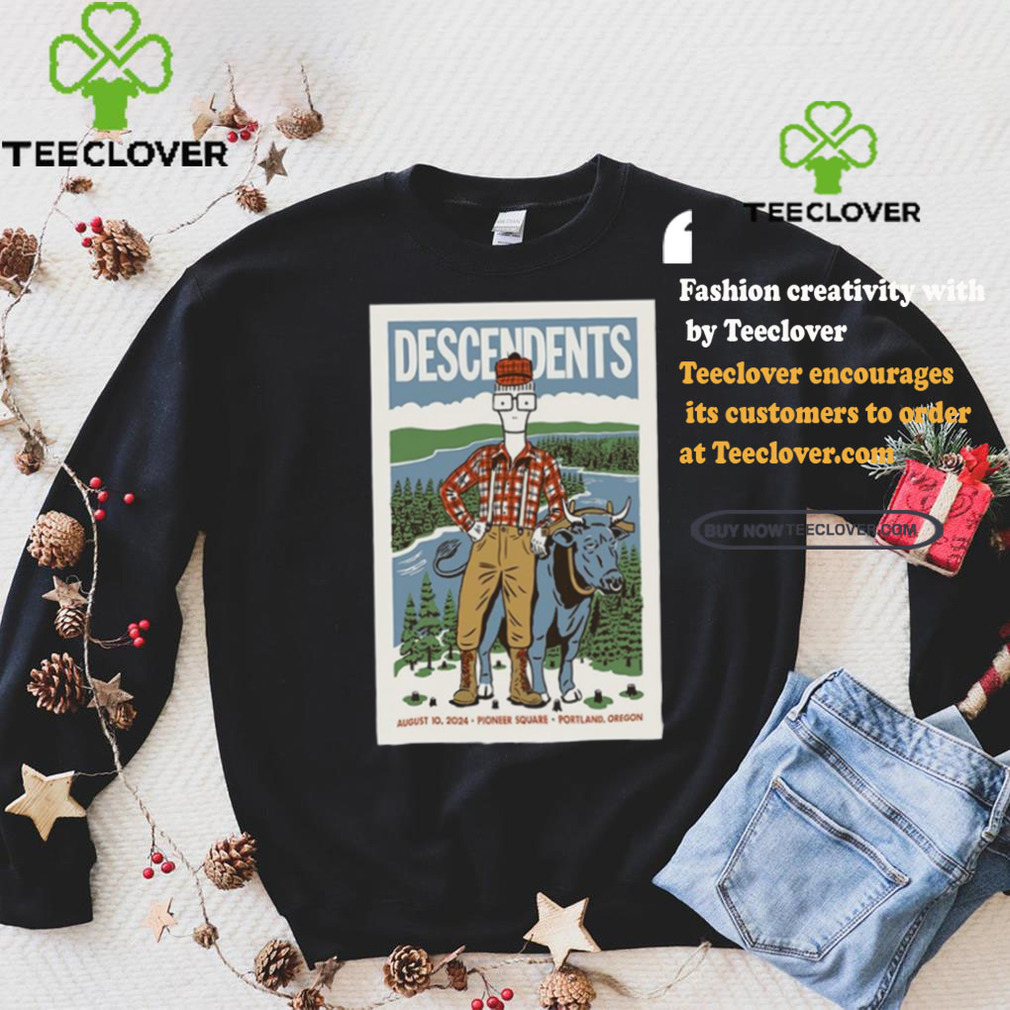 Descendents Pioneer Courthouse Square Portland OR August 10 2024 Poster shirt Descendents Pioneer Courthouse Square Portland OR August 10 2024 Poster shirt