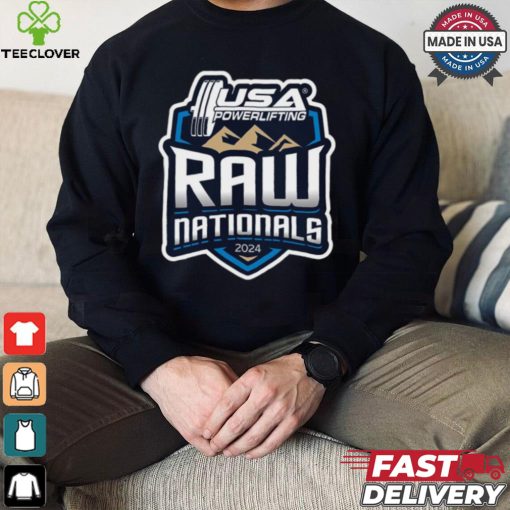 Design 2024 USA Powerlifting Raw Nationals logo hoodie, sweater, longsleeve, shirt v-neck, t-shirt