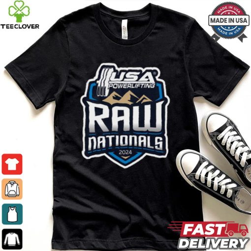 Design 2024 USA Powerlifting Raw Nationals logo hoodie, sweater, longsleeve, shirt v-neck, t-shirt