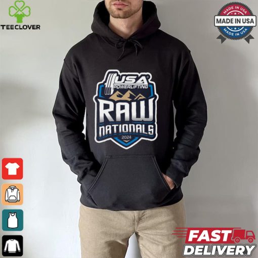 Design 2024 USA Powerlifting Raw Nationals logo hoodie, sweater, longsleeve, shirt v-neck, t-shirt